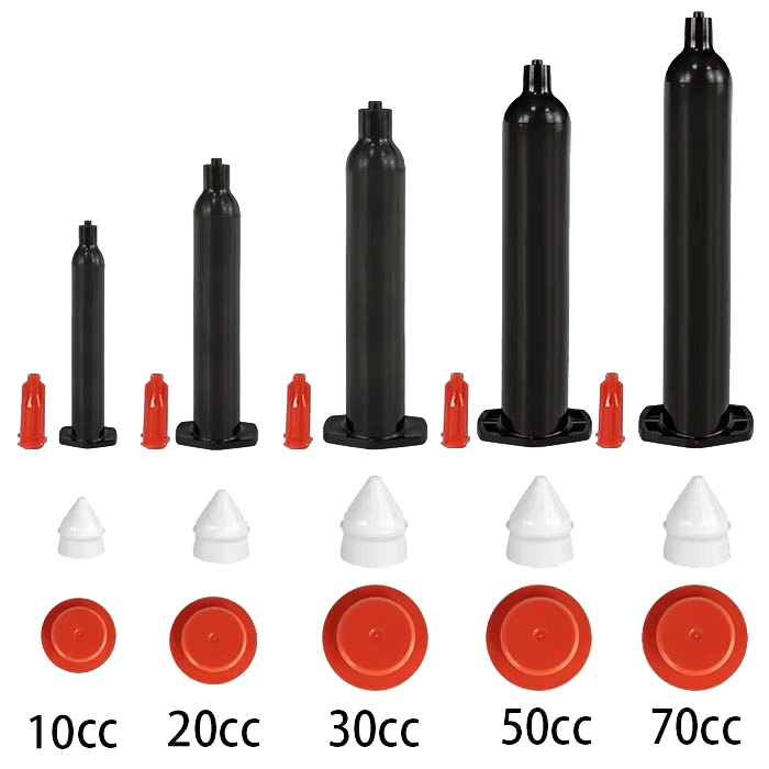 Corpo de seringa de plástico estilo Musashi